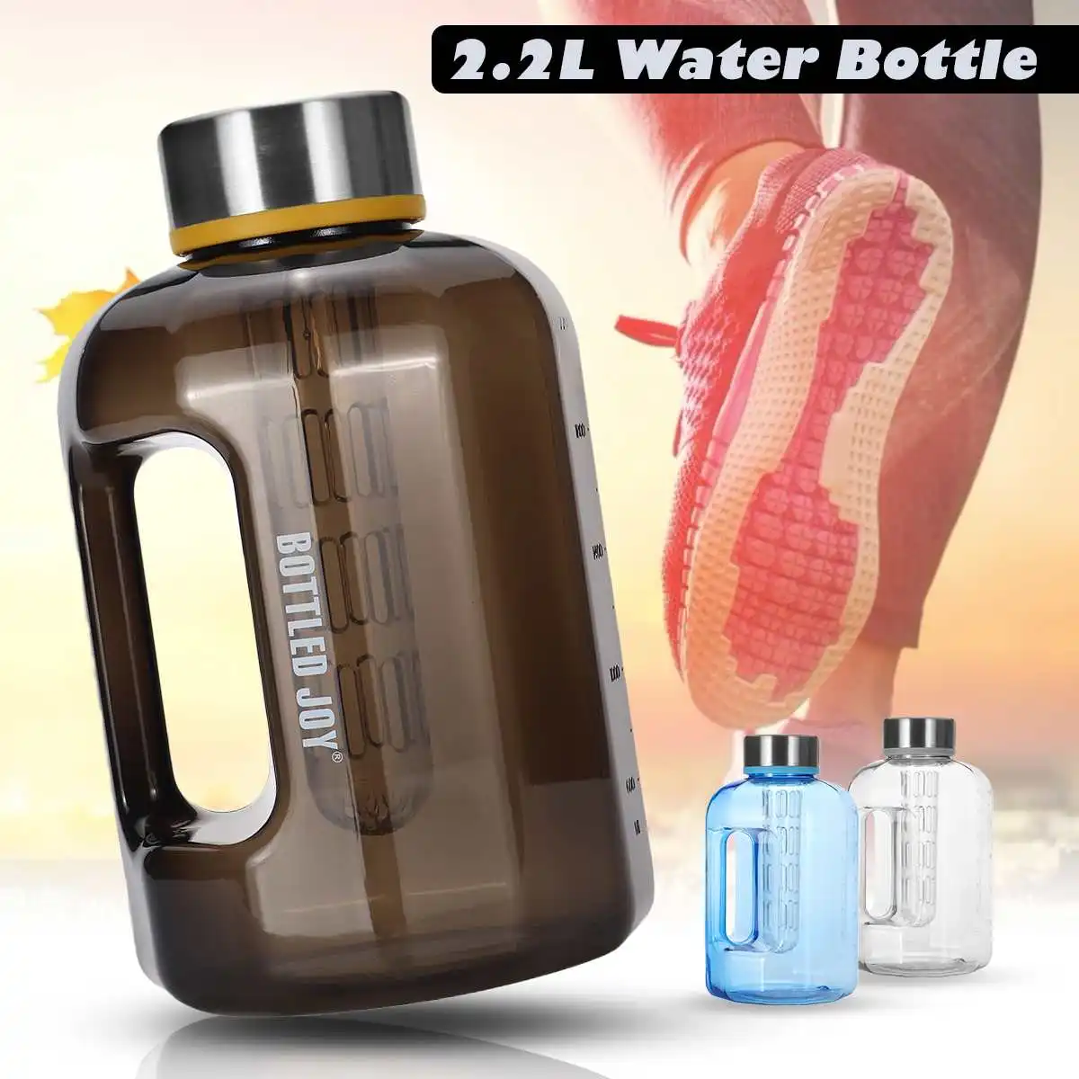 2.2L бутылка для воды для заварки фруктов, без бисфенола, бутылка для воды, бутылка для тренажерного зала, посуда для напитков из нержавеющей стали, подарочные товары для путешествий для взрослых