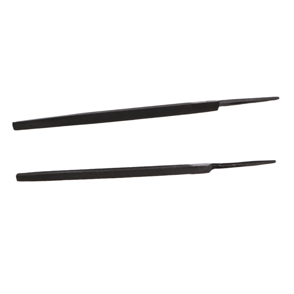 2pcs Guitar Fret Crowning Luthier File Triangular File for String Instrument