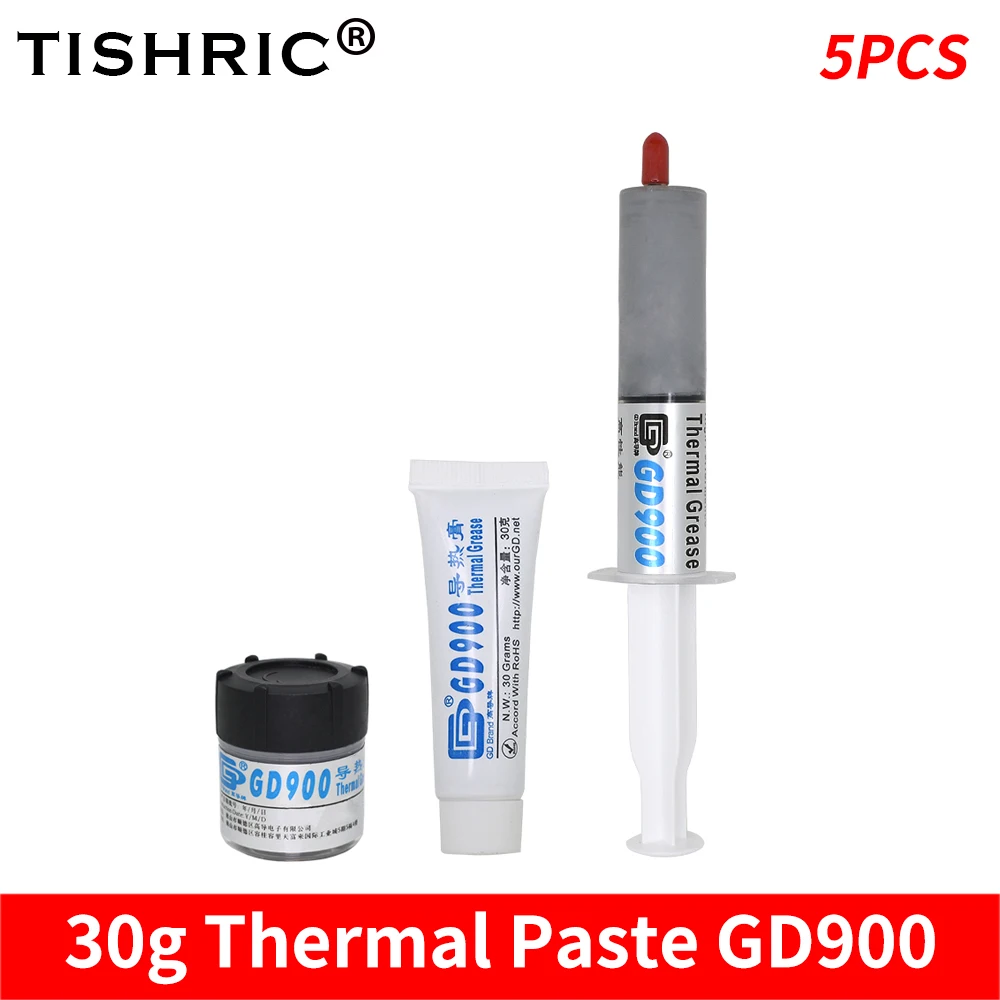 5PCSTISHRIC30GThermalGreaseGD900ThermalPasteGD900Cooling