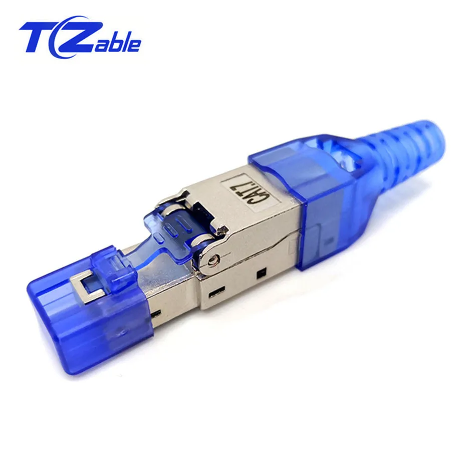 CAT7 rj45 разъем Ethernet штекер Rj45 кристальная головка CAT 7 экранированный 10G сетевой