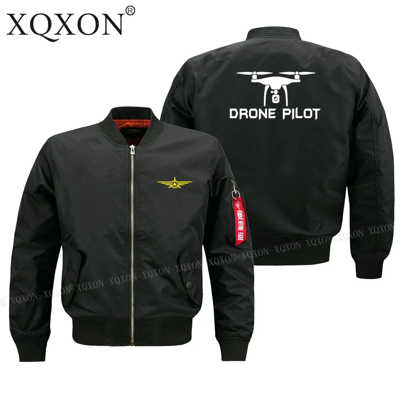 XQXON, новинка, весна, осень, зима, Дрон, пилот, дизайн, мужская куртка, толстая, тонкая, пилот, Ma1, мужская куртка-бомбер, пальто, J637