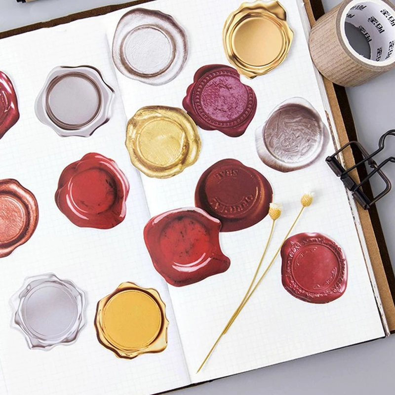45 шт./лот креативные милые восковые декоративные наклейки из ПВХ сделай сам для