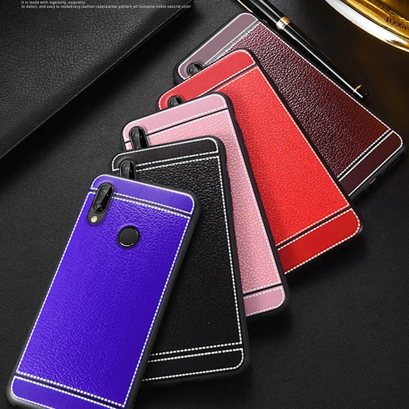 

Кожаный чехол для Huawei Nova 3E, высококачественный мягкий силиконовый чехол 5,84 дюйма для Huawei Nova 3E, чехол