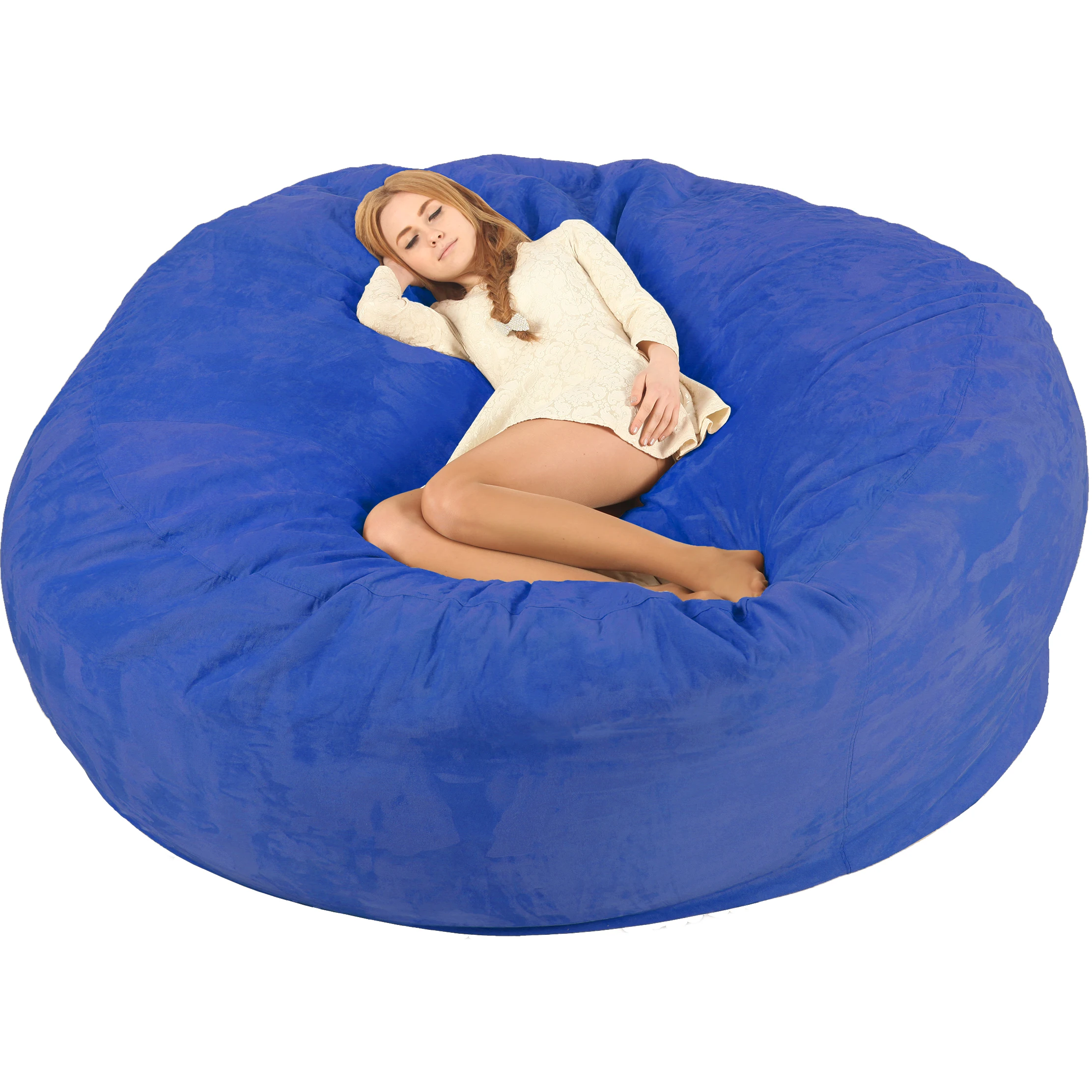 Comfy Sacks - Poltrona a Sacco in Memory Foam Casual Microsuede, Black