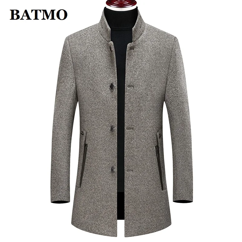 BATMO/Новое поступление зимний высококачественный шерстяной Тренч для мужчин