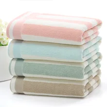 Полотенце из чистого хлопка с увеличенной длиной 90X40 цветными полосками 32 единицы банное полотенце Junior Article плотное хлопковое банное полотенце
