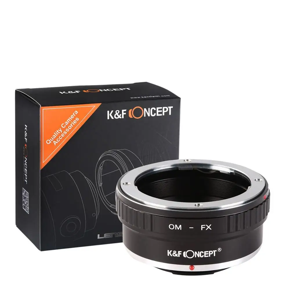 

K&F Concept adapter for Olymous OM mount lens to Fujifilm X-Pro2 M1 T20 OM-FX adapter X-T2 X-M2 camera X-T20 X-T3 X-30 X-E1.X-T1