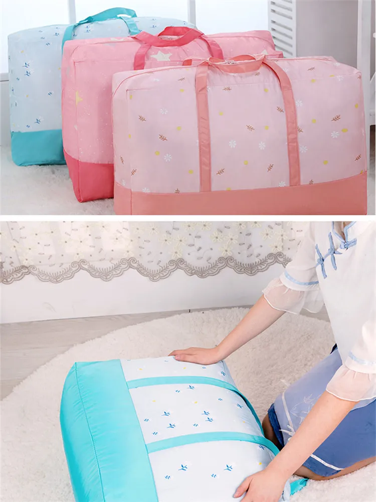 High Capacity Bedding Organizer Portable Quilt Clothes Storage Bag 11 High Capacity Bedding Organizer Portable Quilt Clothes Storage Bag