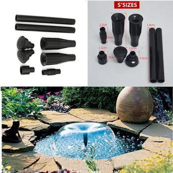 

S/M Fountain Pump Nozzle Set Multifunction Plastic Waterfall Garden Spray Heads for Pool Pond Fountain Submersible Pump 7pcs/set