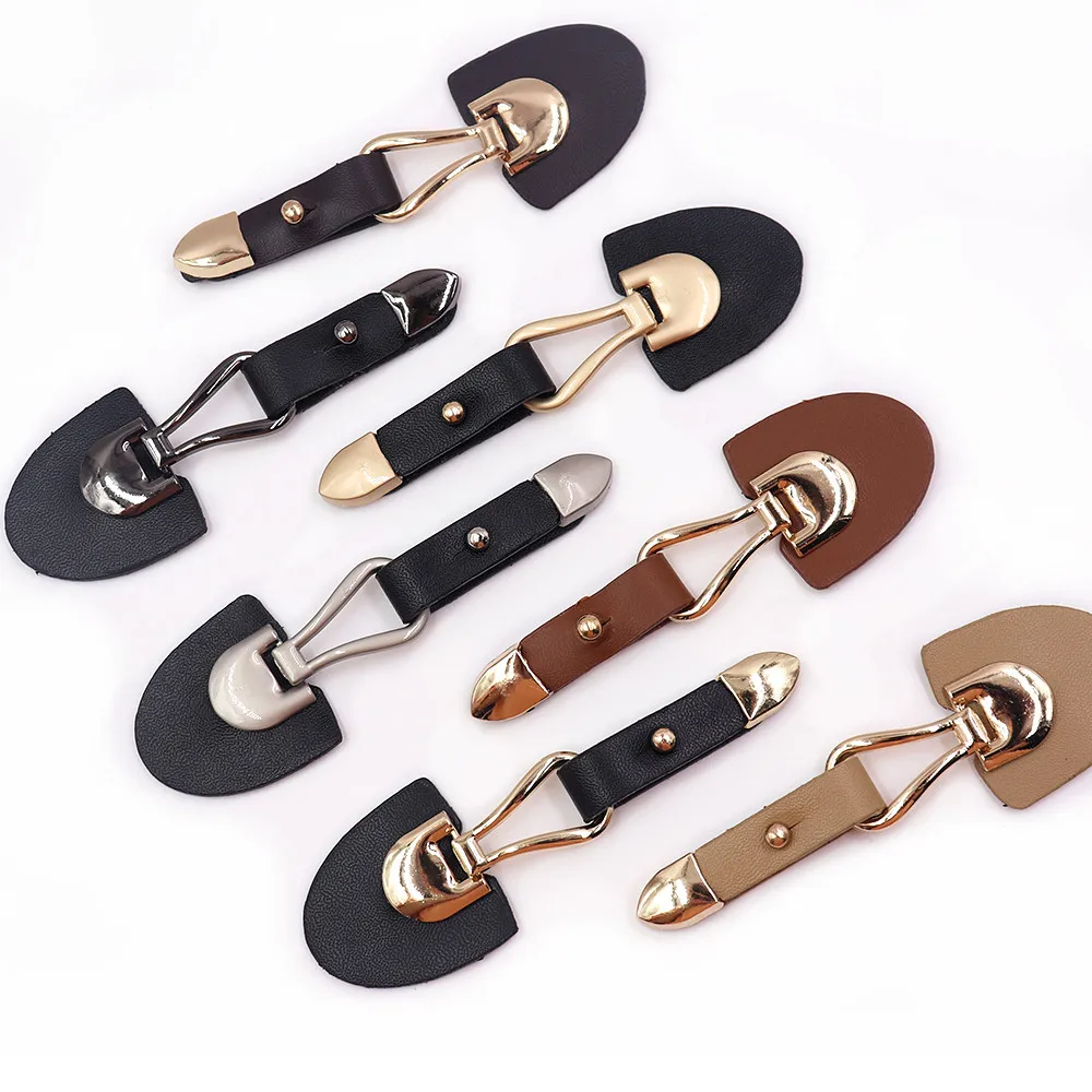 버튼 모노폴리 윈드 브레이커 코트 버튼 하이 엔드 가죽 금속 버클 스웨터 코트 윈드 브레이커 벨트 가죽 버클 P33