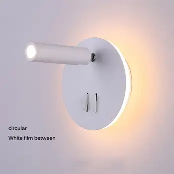 

Nordic LED Switch Wall Lamp 3W Spotlight 7W Backlight Sconce Indoor Wall Light For Home Bedroom Bedside Light Home Decoration