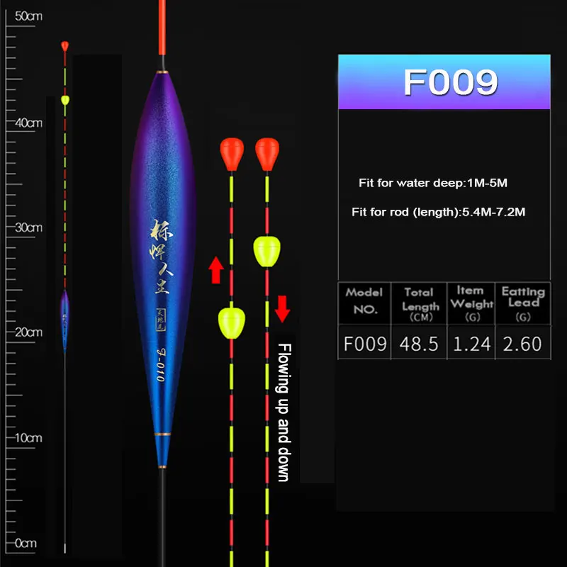 F013 1 piece WLPFISHING поплавки для рыбалки, плавающий шар, скользящий поплавок, композитный нано поплавок, специально для близоруких любителей рыбалки, снасти - Цвет: F013 1 piece