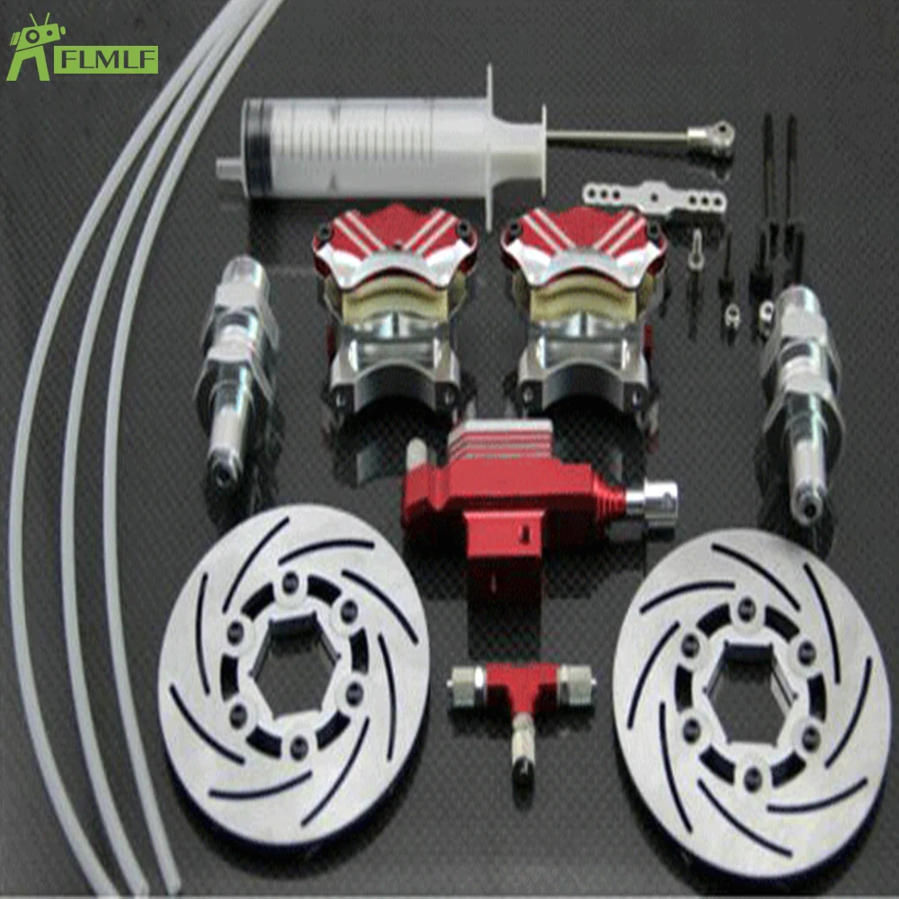 

Alloy CNC Piston Front Hydraulic Brake System Set Fit for 1/5 GTB HPI ROFUN ROVAN KM BAJA 5B 5T 5SC SS RC CAR Toys PARTS