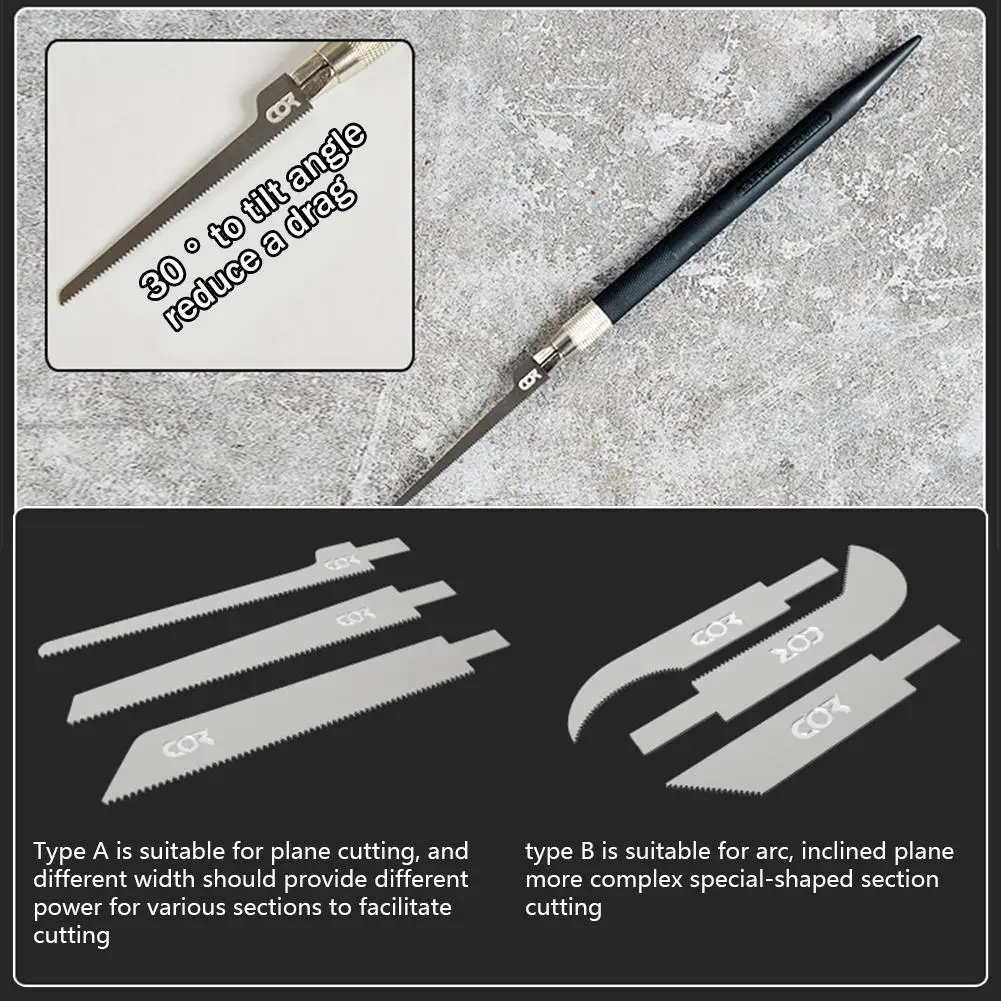 Mini Saw Mecha Model Making Modification Tool DIY Cutting Hacksaw Manual Hand Saw Model Craft Tools