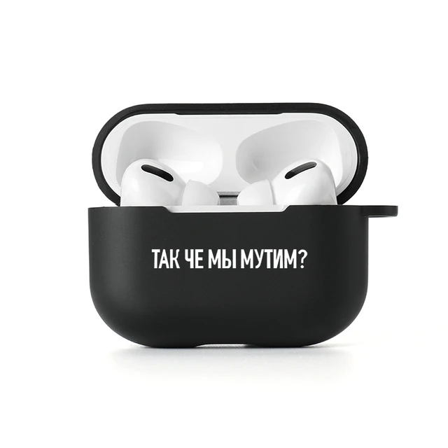 Case For Apple Airpods Pro Cases Slogan Simple Text Dont Touch Airpods 3 2 Silicon Black Earphone Cover For Air pod Pro Capa Bag 1369