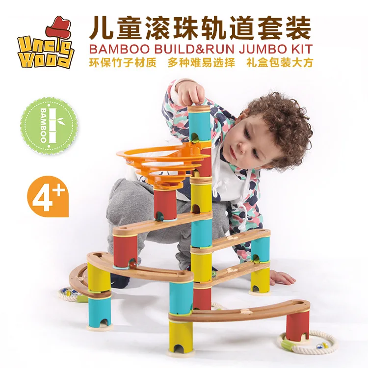 

Children Marble Ball Bearing Camera Track Set Assembling Building Blocks Camera Track Toy DIY Educational Assembling Camera Trac