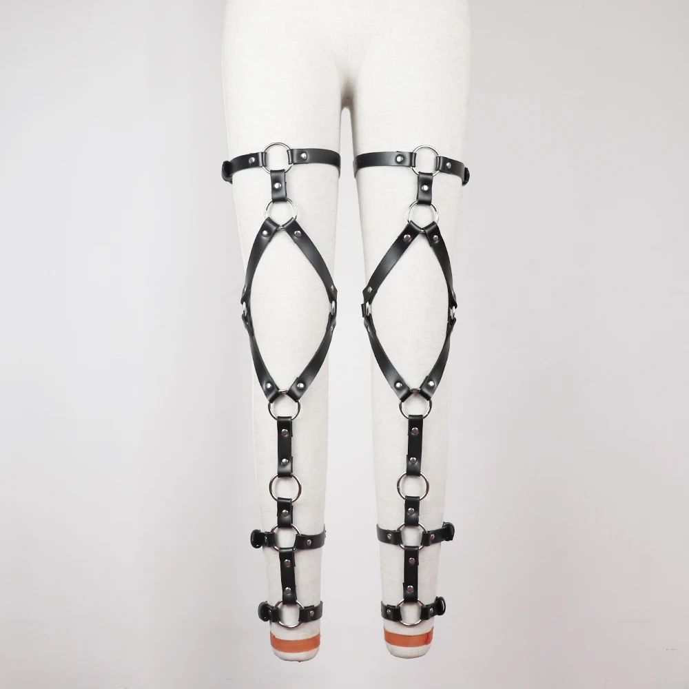 Uyee Handmade Punk Belts Rock Harajuku Adjustable Thigh High Sock