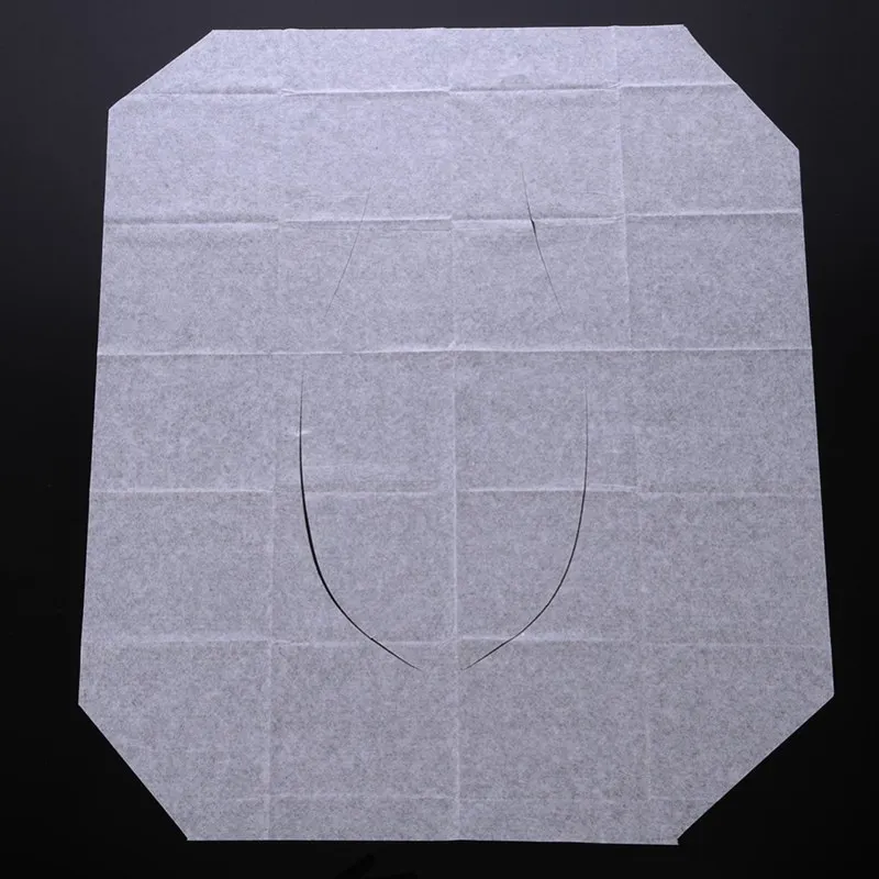 50Pcs/Pack Disposable Toilet Seat Cover Mat Waterproof Toilet Paper Pad For Travel/Camping Bathroom Accessiories