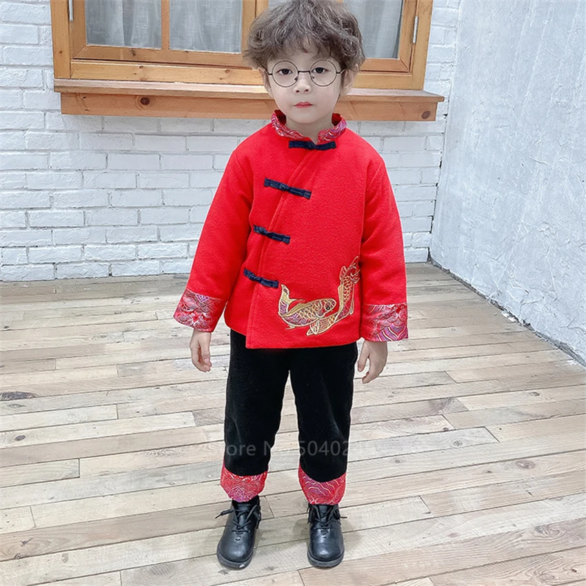 Костюм Тан для маленьких мальчиков и девочек детское праздничное платье на новый