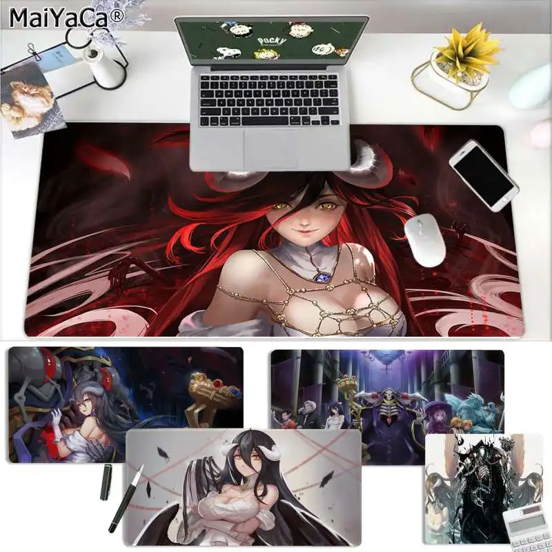 MaiYaCa персонаж аниме Overlord персонажи Albedo Nazarick уникальный настольный коврик игровой коврик для мыши большой коврик для мыши клавиатуры коврик