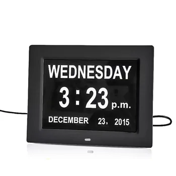 

With Adapter Clock TFT screen Wall mounted Display Digital 8" LED Dimmable