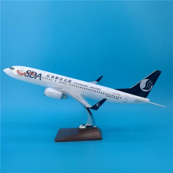 

47cm Shandong Airlines Boeing 737-800 Airplane Model Decoration Shandong Airlines B737 Metal Airplane Models Souvenir Adult Toys