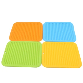 

Silicone Table Placemat Premium Heat Resistant Drying Mat Tableware Dishwasher Dish Cup Cushion Pad Dinnerware Table Mat Hot