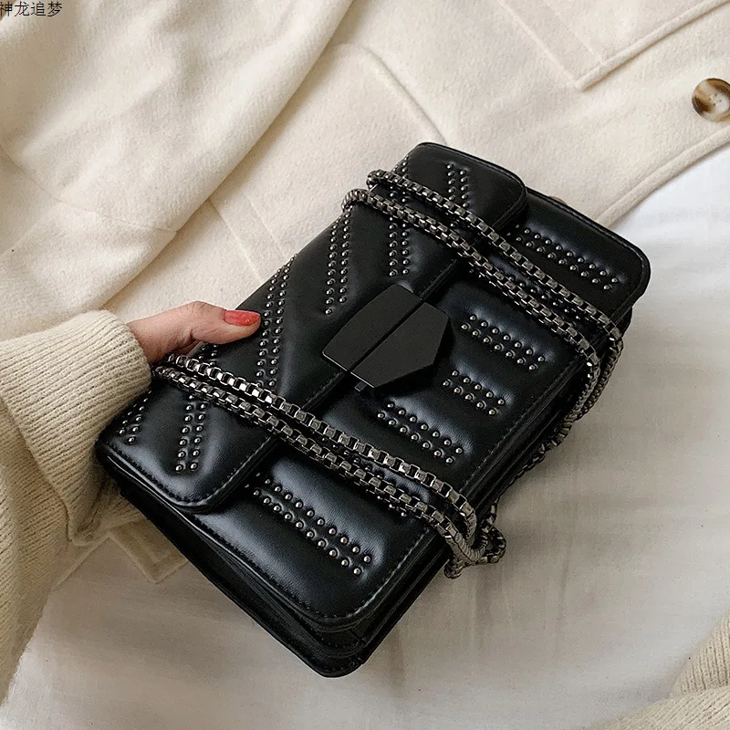 

Female Chain Crossbody Bags For Women 2020 Leather Luxury Handbags Designer Sling Sac A Main Ladies Hand Shoulder Messenger Bag