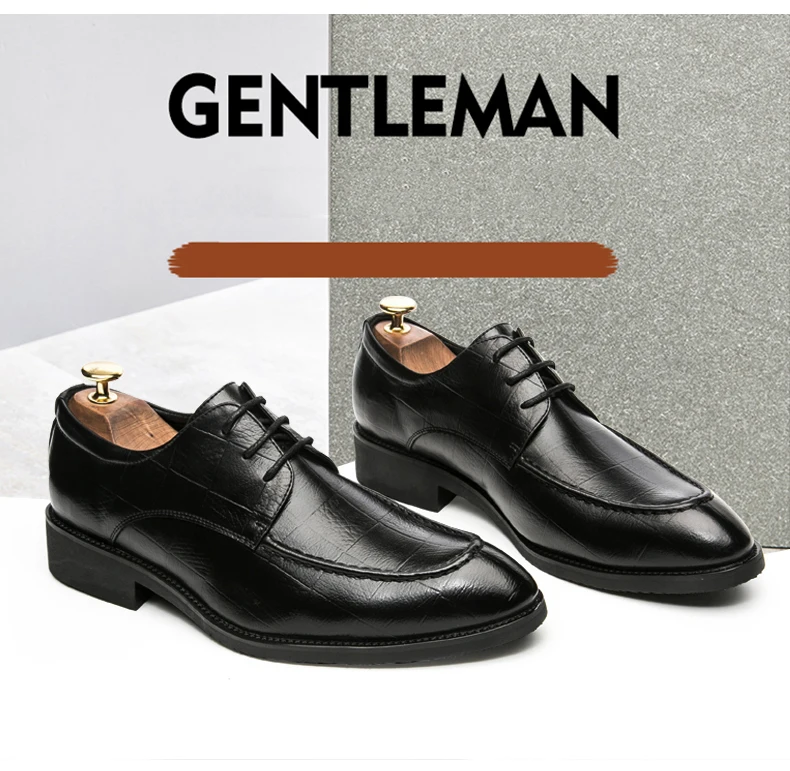 Модельные туфли; мужские элегантные офисные туфли; деловая обувь; мужские кожаные туфли; классические мужские официальные туфли на плоской подошве; Цвет черный, коричневый