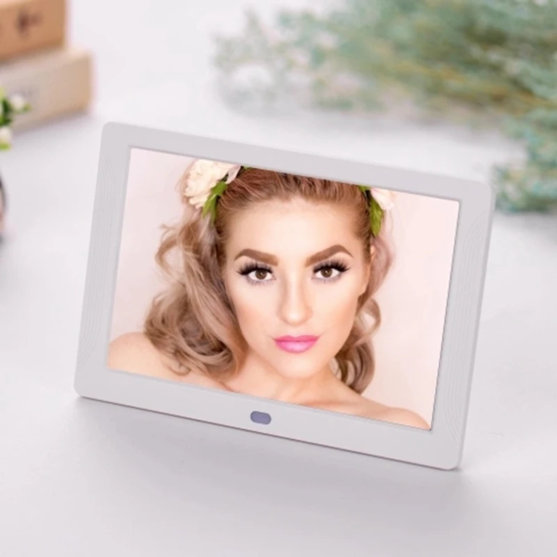 

7 Inch LED Digital Photo Frame Desktop Electronic Album 1280x800 HD 16:9 Display Supports Music/Photo Player/Video/Alarm Clock/C