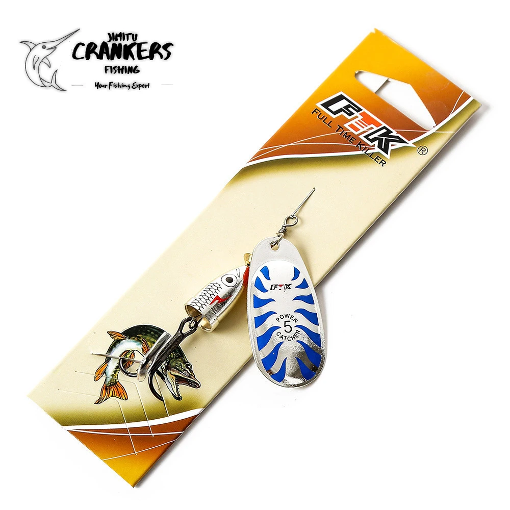 

Crankers 1pcs Fishing Lure 6.5g/8.5g/11g Spinner Bait Spoon Fishing Bass Lures With Treble Hook Tackle High Quality Pesca