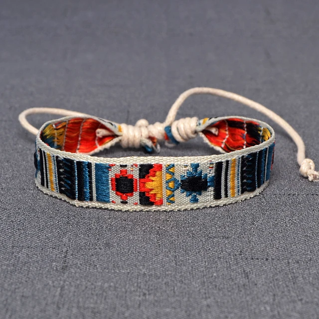 Woven Diy Friendship Bracelets Handmade Of Embroidery Bright