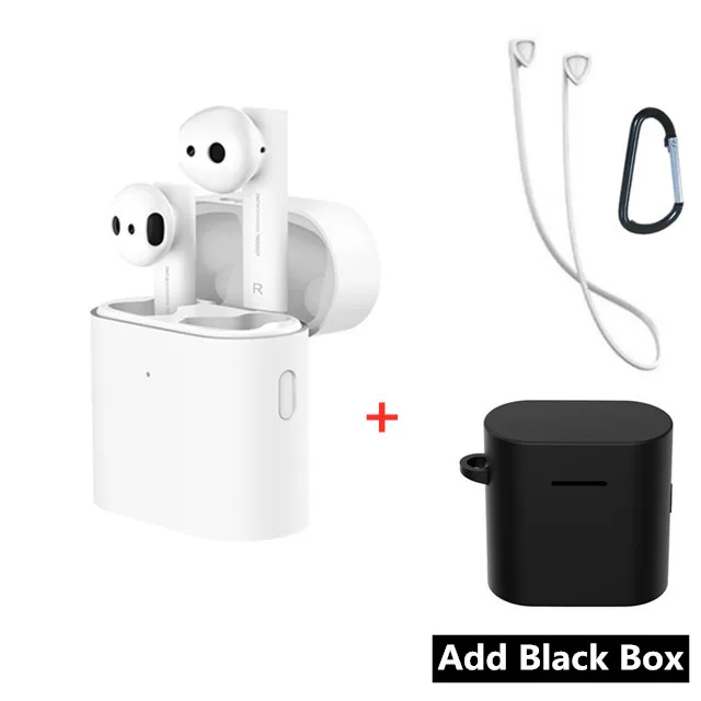 Black Box Lanyard Xiao mi Airdots Pro 2 Air 2 mi True беспроводные наушники 2 TWS Bluetooth гарнитура 2 Smart Голосовое управление LHDC Tap управление Dual mi C ENC - Цвет: Black Box Lanyard