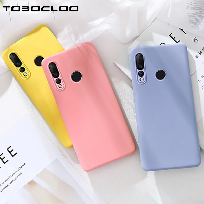 Чехол для Huawei P Smart 2019 Plus модные чехлы жидкий силикон Z мягкий чехол из ТПУ