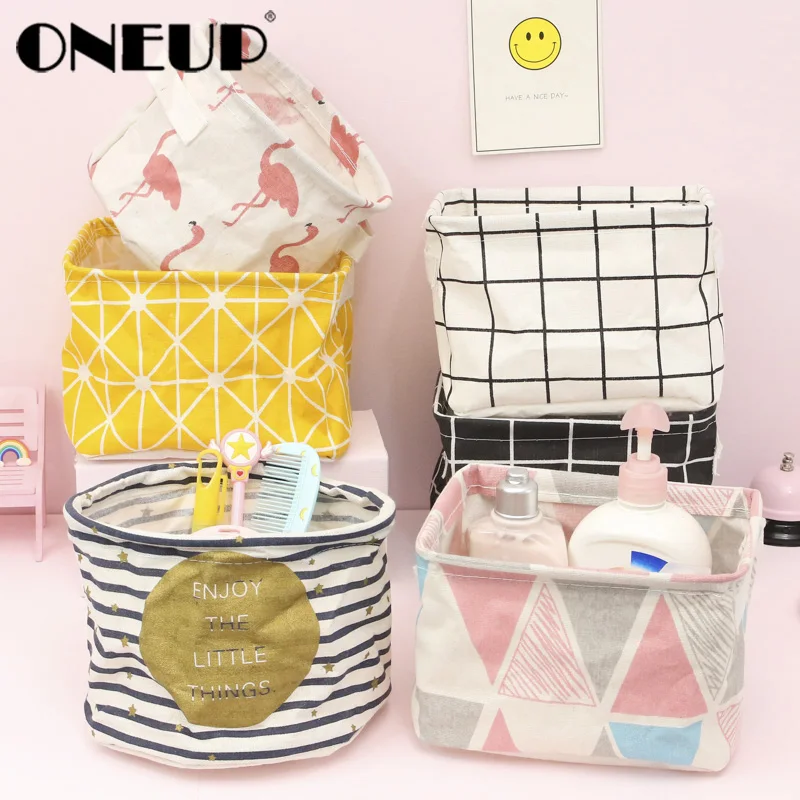 ONEUP корзина для хранения DIY настольный органайзер складывания белья ящик игрушек