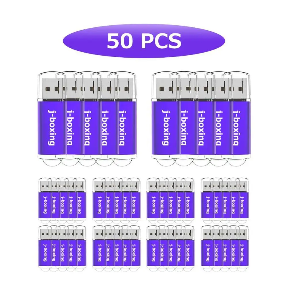 Lot 10// 20// 50// 100PCS 2GB USB Flash Pen Drives Rectangle Memory Stick Storage