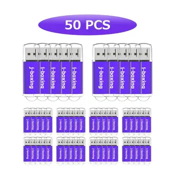 شراءJ-الملاكمة مجموعة 50 محرك فلاش USB 2 جيجابايت فلاش القلم محرك مستطيل USB 2.0 ذاكرة عصا ل سطح المكتب المحمول اللوحي U القرص متعدد الألوان