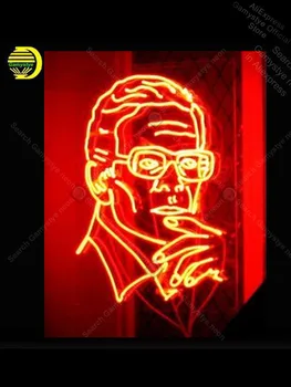 

Neon Sign the thinking man Real Glass Tube Neon Bulbs Beer Lighted Garage Signs morphe busche Motorcycle Neon sign Neon Garage
