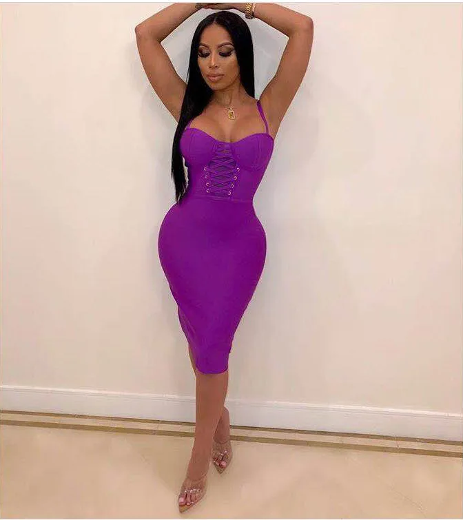 Летнее платье Новые поступления Vestido пикантные черные сапоги Спагетти ремень Бандажное платье HL; элегантные туфли в стиле знаменитостей; вечерние платье