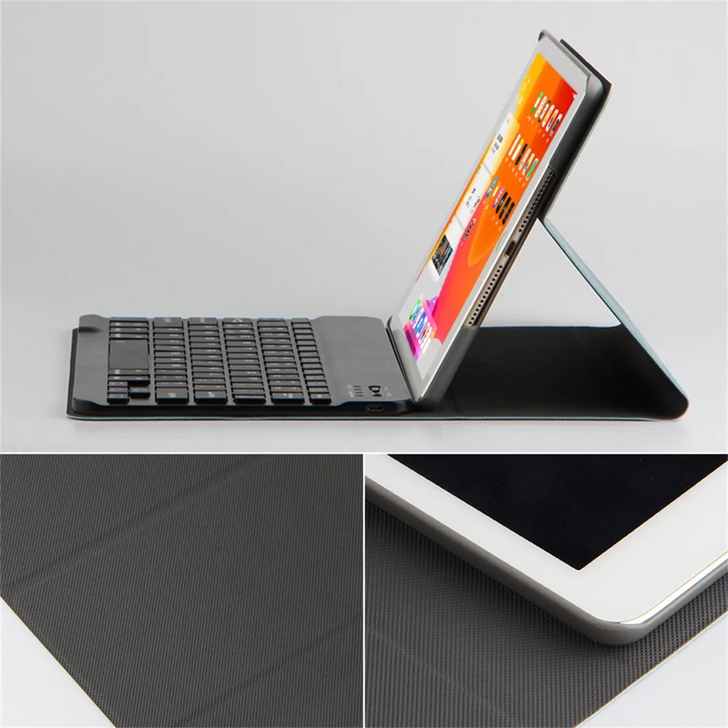 Ультратонкий смарт-чехол-подставка для IPad 10,2 дюймов с функцией автоматического пробуждения/сна с беспроводной клавиатурой и держателем для ручек, чехол для планшета z1107