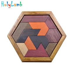 11.11 tangram de madeira crianças quebra cabeças brinquedos de madeira tangram jigsaw board madeira forma geométrica puzzle crianças brinquedos educativos presente