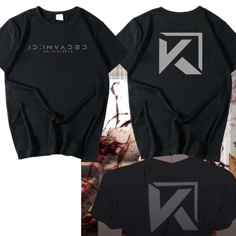 

New ID:INVADED Sakaido cosplay t-shirt Anime Cartoon men t shirt summer cotton Tees Tops