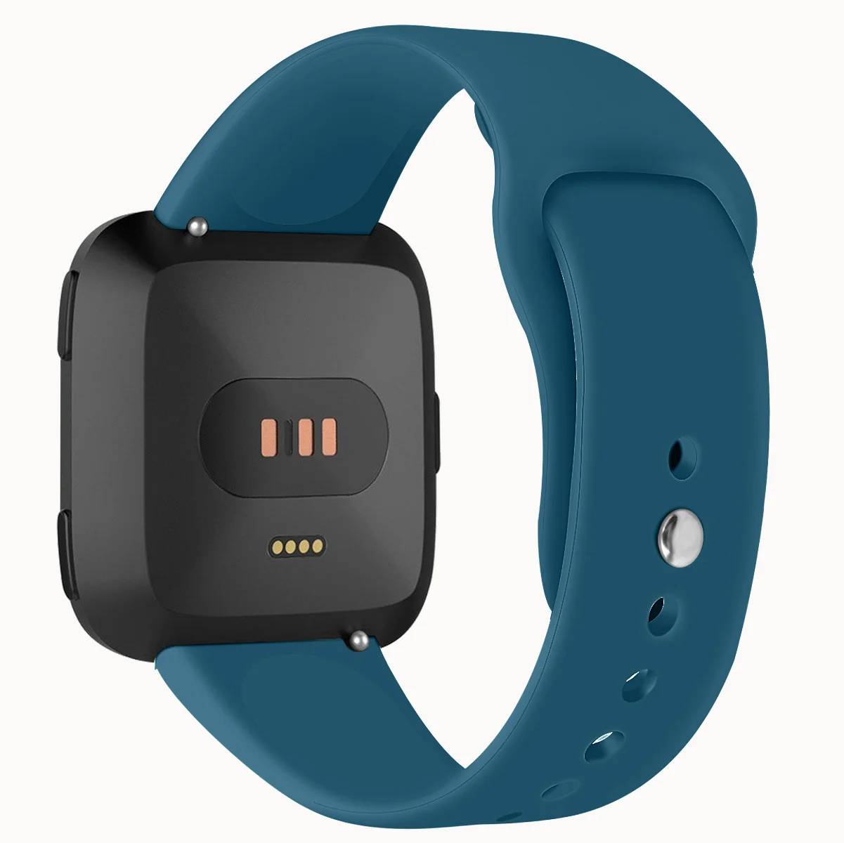 SHELKEE Сменные умные наручные часы ремешок для Fitbit Versa Смарт часы сплошной цвет обратная пряжка силиконовый ремешок