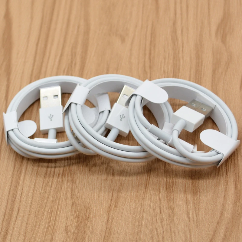 5PCS/Lot 1M TPE Charging Cable For iPhone 12 Pro iPad 6S 6 7 8 Plus 11 Pro XS Max X XR SE 5S 5C 5 Data Sync Charge Line Cord