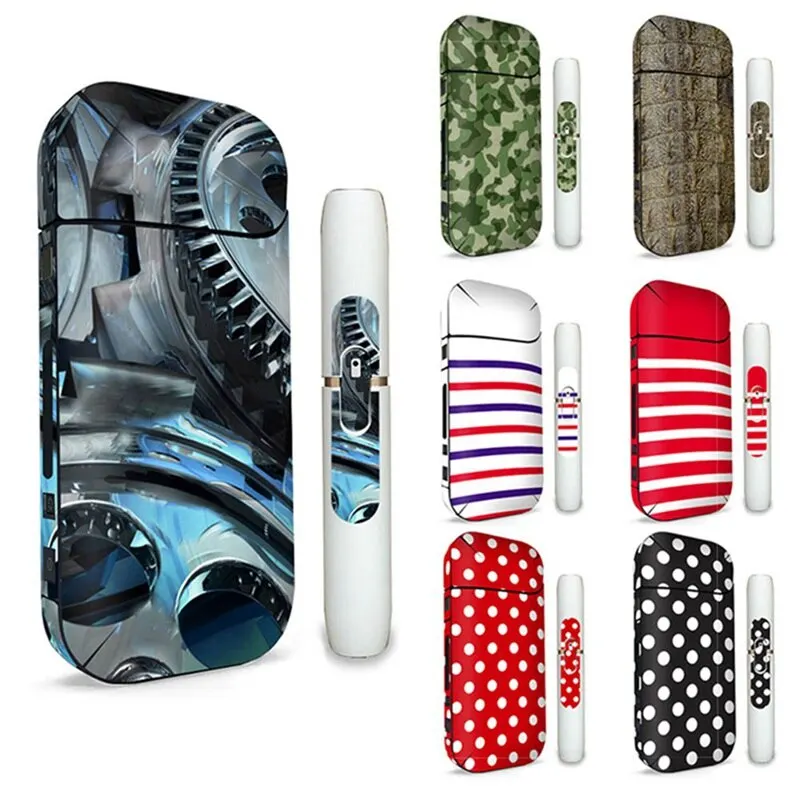 

New Style Sticker Stripe Pattern Skin 11 Colors In Stock For IQOS 2.4Plus