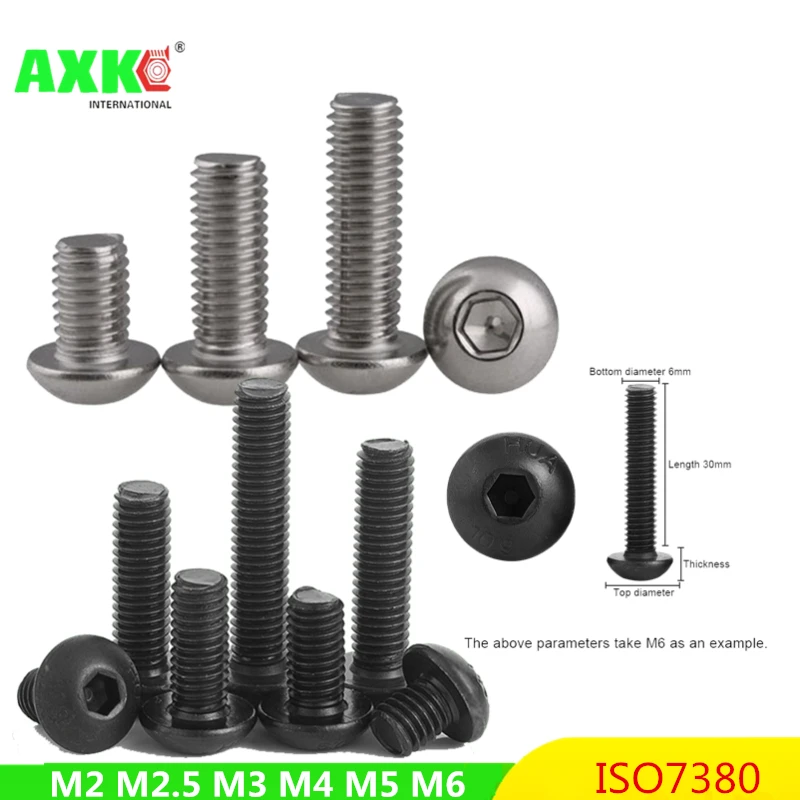 Рисунок 2 - M2 M2.5 M3 M4 M5 M6 304 A2-70 Нержавеющая