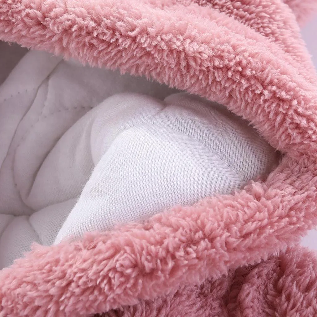 Г. Детская зимняя одежда флисовый комбинезон для младенцев мальчиков девочек, мультфильм животных 3D Медведь уха с капюшоном комбинезон Теплая Одежда для новорожденных