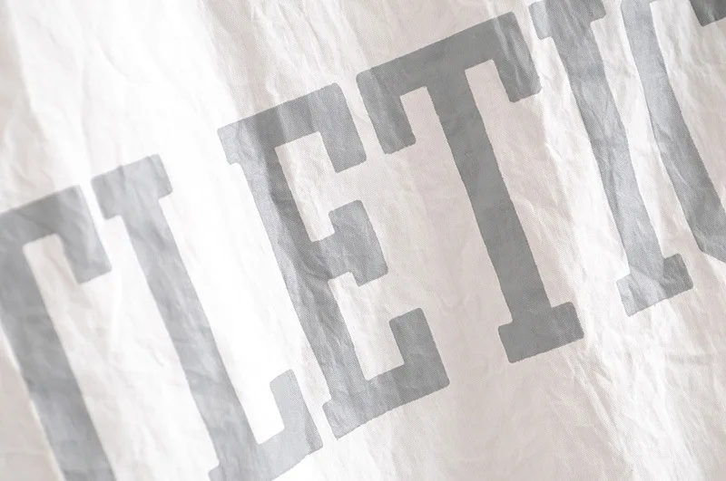 Женская одежда в B9988-Korean стиле, лето, стиль, отложной воротник, яркие полосы, принт с буквами, пальто для женщин