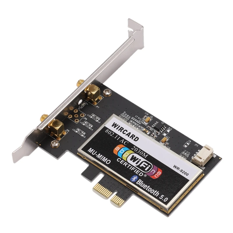 WIRCARD для настольного ПК Intel AX200 WR-9200 2974M 2,4G/5G BT5.0 PCI-E беспроводная карта+ удлиненная антенна двухдиапазонная wifi карта