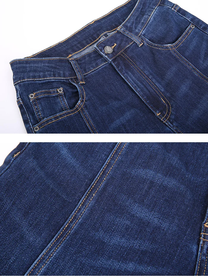 Женские асимметричные джинсы LEIJIJEANS, элегантные повседневные облегающие брюки со средней посадкой, новая модель 9205 большого размера